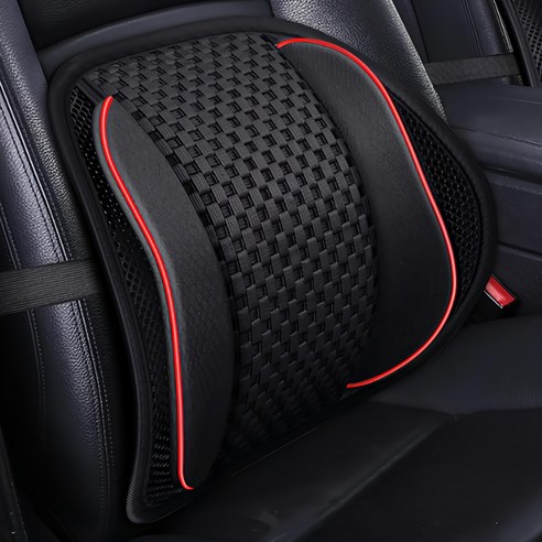 엑스핏 프리미엄 메쉬 통풍 허리 등받이 쿠션 블랙 2개