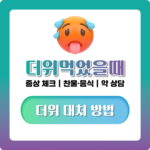 더위먹었을때 증상부터 약·음식까지, 집에서 할 수 있는 대처법 정리