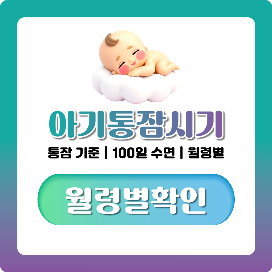 아기 통잠 자는 시기, 통잠 기준과 시간 100일의 의미까지 정리