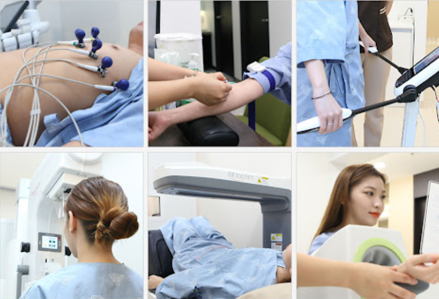 종합건강검진 비용을 미리 확인하는 모습