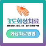 3도화상, 치료 기간과 흉터까지 병원 가기 전 확인 정리