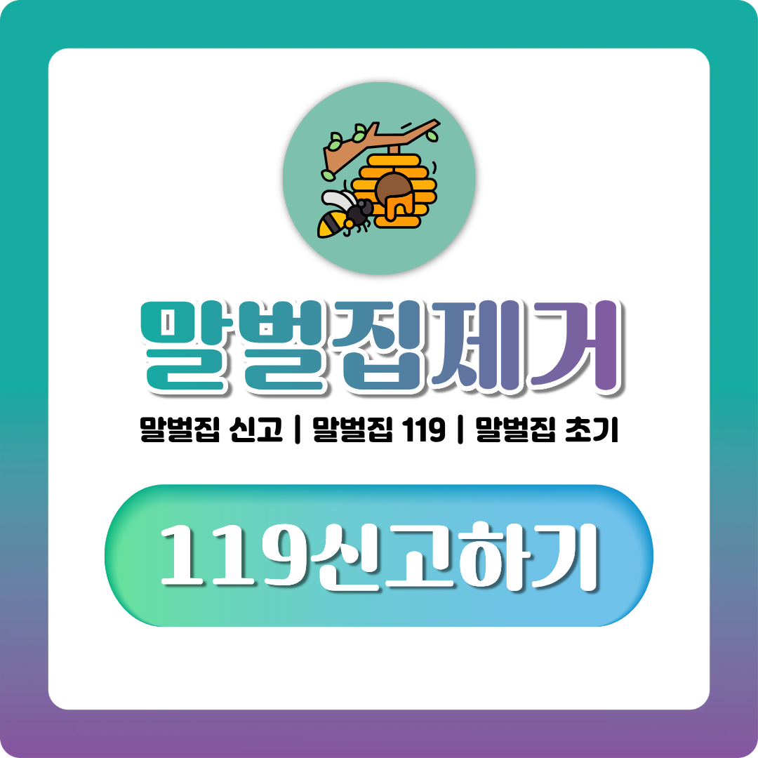 말벌집 제거 119 신고 기준부터 아파트 말벌집 대처까지 한번에 정리